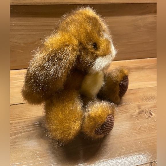 First & Main Stuffed Toy Plush Rabbit “Rare Hare” Brown & White - Picture 9 of 10